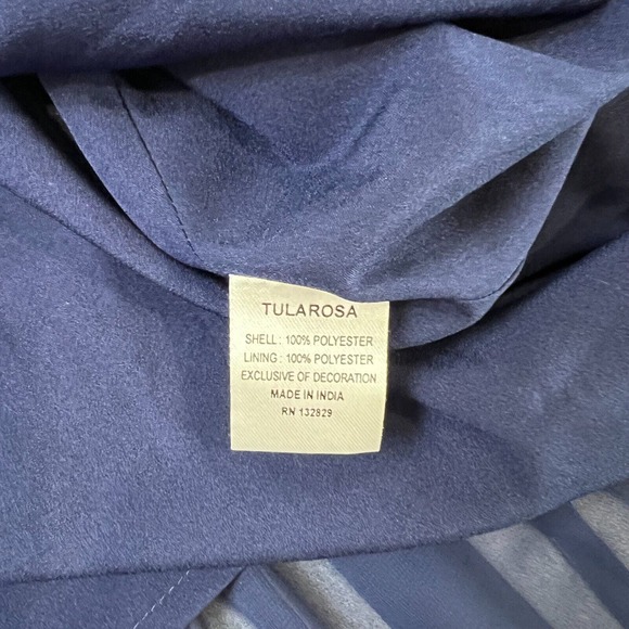 Tularosa Women's Pinstripe Hayley Skirt Elasticized Waist in Navy Size M - Picture 13 of 15